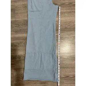 Rae Mode Women Cotton Blend Pants Siz L Light Blue Wide Leg Lounge Elastic Waist thumbnail 6