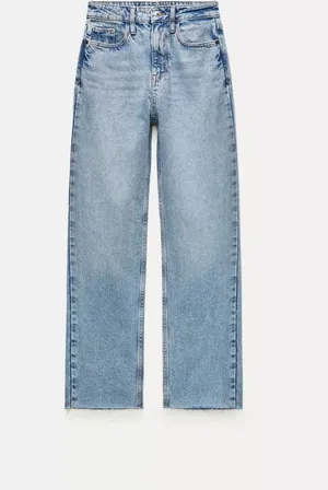 ZARA High-Rise Z1975 Straight Jeans thumbnail 1