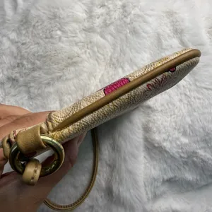 COACH Coated Canvas Signature Floral Wristlet thumbnail 4