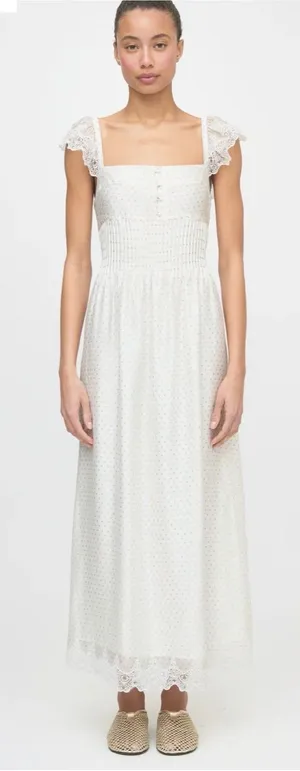 NWT Hill House White Beckham Dress Size Large thumbnail 1