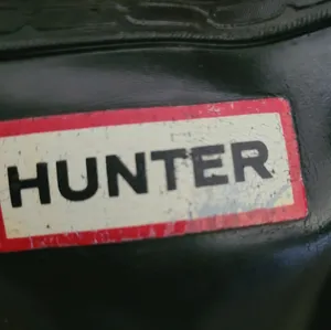 Hunter Original Black Gloss Rain Boots Women's Size 6 thumbnail 6
