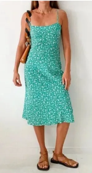 Realisation Par Silk Amelia Midi Slip Dress in Poison Ivy S thumbnail 1