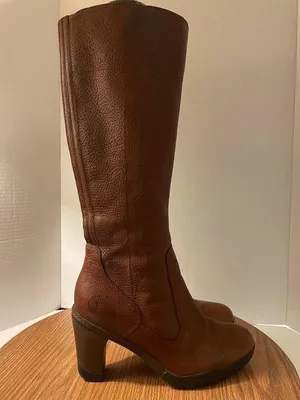 Timberland Tall Brown Gusseted Stratham Heights Genuine Leather Boots - 6.5 thumbnail 2