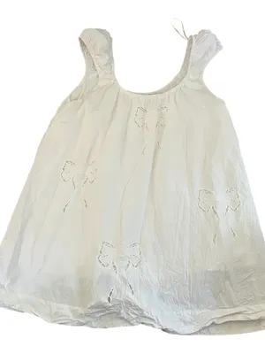 Petal & Pup White Bow Appliqué mini dress thumbnail 2