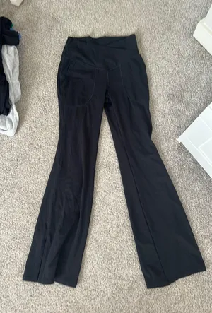 Halara Cross Waist Wide Leg Leggings thumbnail 1
