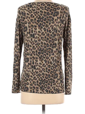 Zara Leopard Print Longsleeve Top Sz. S thumbnail 3