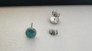 8mm Galaxy Stud Earrings for Men Women thumbnail 4