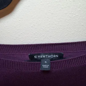 41 Hawthorn Plum Long Sleeve Tee Purple Size XL thumbnail 2