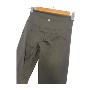Lululemon In Movement Leggings Womens 4 Green Everlux High Rise 7/8 Yoga Workout thumbnail 7