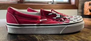 Vans | women’s classic checkerboard drip flame sneakers. Size: 5.5 thumbnail 4