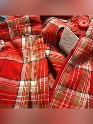 NWT Aerie Womens Skirt Red Plaid Pleated Mini Academia Uniform Size Medium thumbnail 6