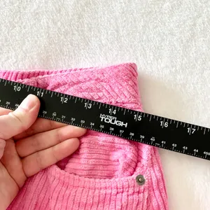 ASOS‎ Pink Corduroy High Waisted Pants Womens Size 30 Y2K Retro Cotton Trousers thumbnail 2