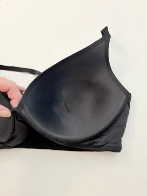 Victorias Secret Lightly Lined Plunge Bra Bralette Molded Cup Padded Black thumbnail 6