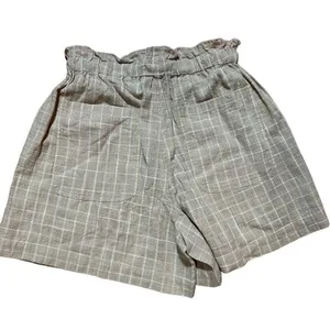 NWT Able Jordan Easy Shorts tan‎ white grid XXS thumbnail 4