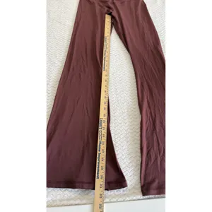 OFFLINE by Aerie Real Me High Rise Flare Leggings Brown Ruched V-Front Large thumbnail 3