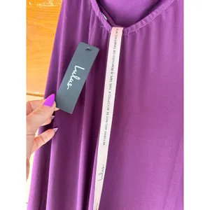 Lulus Maru Plum Purple Long Sleeve One-Shoulder Sash Dress Gala Party Medium thumbnail 6