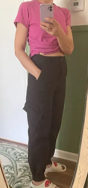 FOREVER 21  brown cargo joggers M thumbnail 1