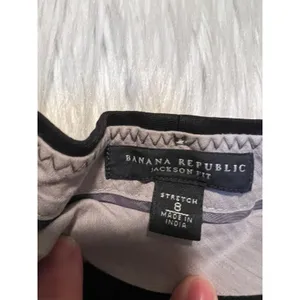Banana Republic Women's Size 8 Jackson Fit Dress Pant Black Sexy Trouser Flare thumbnail 11