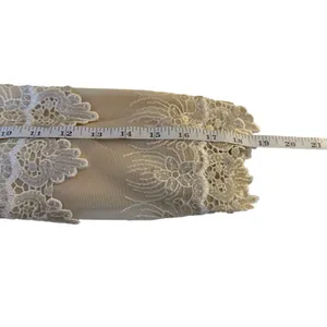 NWT‎ Anthropologie Darling Cream Ivory Lace Trim Dress Large Bridal Wedding thumbnail 10