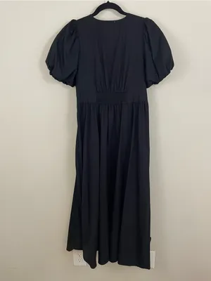 Moon River Front Bow Detail Cotton Midi‎ Dress Size Large thumbnail 5