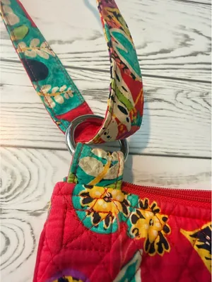 Vera Bradley Crossbody Bag & Wristlet Wallet Set Floral Butterfly thumbnail 13