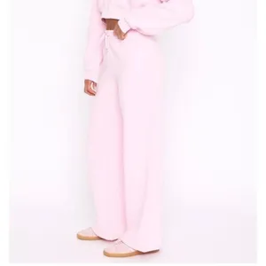 White Fox Straight Forward Wide Leg Sweatpants Posy Pink S thumbnail 3