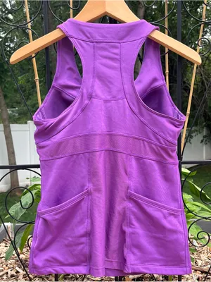 Athleta PR Racerback Tank Purple Size S Activewear Running Yoga Pilates Gym thumbnail 4
