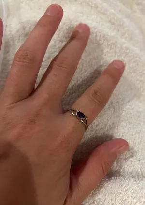 Vintage ring band sterling silver 925 beautiful unique size 7 1/4 thumbnail 1