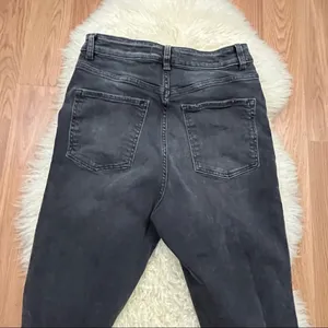 Free People We the Free Faded Black High Waist Button Fly Jeans 28 thumbnail 4