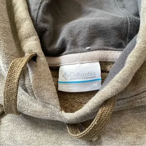 Columbia Hoodie Womens 1X Pullover Taupe Brown Fleece Granola Outdoor Hiking thumbnail 5