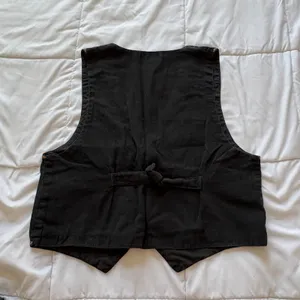 Vintage DD Black Embroidered Tribal Aztec Animal Cotton Vest Medium Boho Y2K 80s thumbnail 6