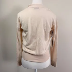 Babaton Jotham Extra Fine Merino Wool Wrap Sweater in Giselle XS NEW thumbnail 3