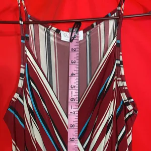 Pink lily red stripped jumpsuit thumbnail 8