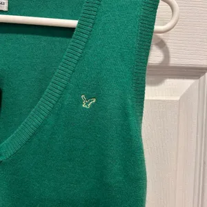 VTG NWT Y2K American Eagle Outfitters Women Green Sweater‎ Vest L Logo Angora thumbnail 2