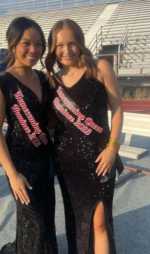 Windsor Black Sequin Prom Dress thumbnail 4
