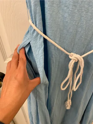 Free People Beach Strapless Light Blue Midi Dress thumbnail 4