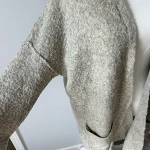 Free People Wool Blend Cardigan Duster Pullover Pockets Longline Size XS thumbnail 4