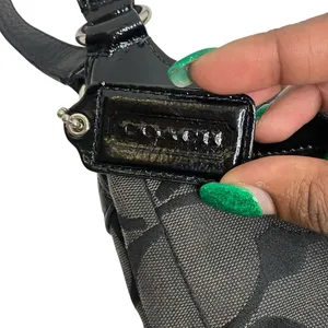 Coach Soho Signature Black Large Hobo Shoulder Bag E1271-F19251 thumbnail 3