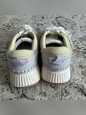 Modern Women's Pastel Knit Platform Sneakers 🌸 thumbnail 10