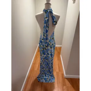 Show Me Your MuMu Lisa Maxi Dress Cottage Floral Blue Size Small thumbnail 5