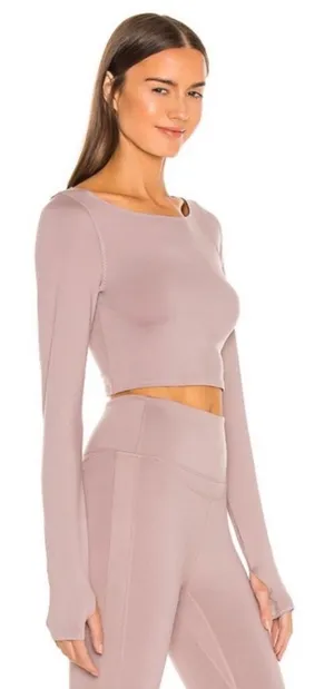 Free People Very Prairie Layer Crop Top in Moonlight Mauve thumbnail 1