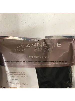 Annette Maternity Soft And Seamless Full Coverage Capri Shaper Black XL thumbnail 2
