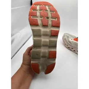 On Running Cloudmonster Undyed-White Flame Orange Sneakers Womens 11 61.99023 thumbnail 6