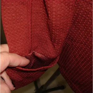 NWT New Womens S Prana Waffle Knit Wool Top Rhubarb Red Orange 1/2 Zip Thumbhole thumbnail 8