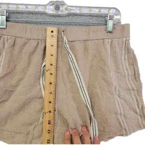 Aerie Sweat Shorts Womens M Medium Brown‎ Drawstring Pockets Casual Summer thumbnail 4