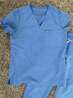 Figs ceil blue scrub set thumbnail 2