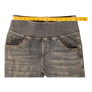 Halara Flex High Waisted Wide Leg Jeans in Medium Blue Wash Size Medium EUC thumbnail 7