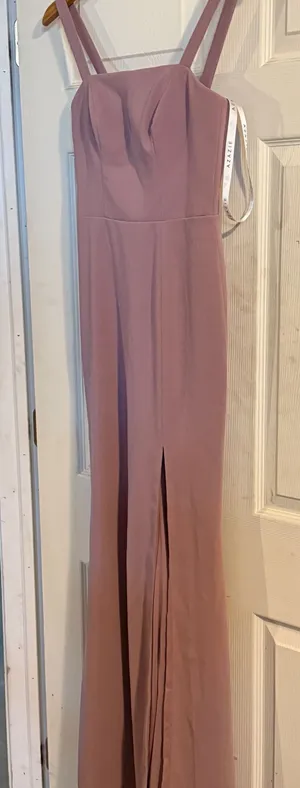 Azazie Bridesmaid Dress Pink thumbnail 1