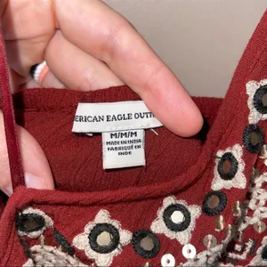 American Eagle Outfitters Women's Boho High Neck Halter Dress Size Medium‎ thumbnail 3
