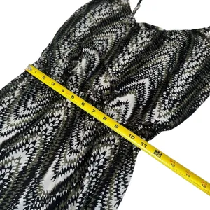 Y2K Seductions by Sirens Geometric‎ Print Maxi Dress Coastal Travel Resort XS thumbnail 11